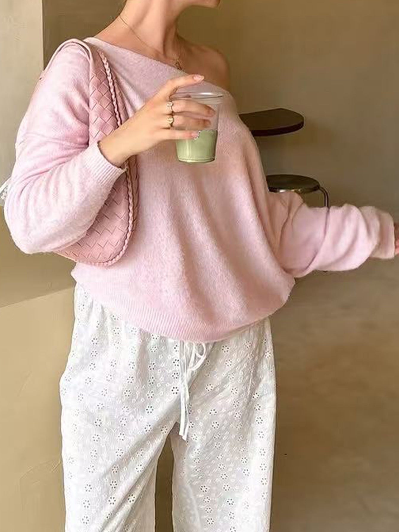 Casual Woolen Long-sleeved Top Sweater For Women