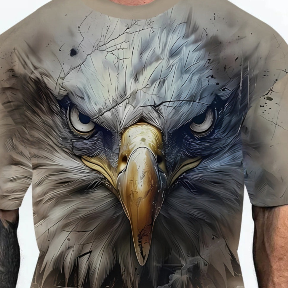 European And American Adult Men's T-shirt Cross-border Non-hooded Short Sleeve