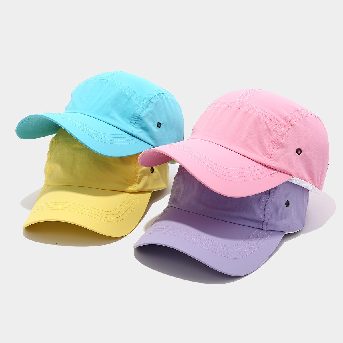 Quick-drying Baseball Cap Korean Style Simple Plain Dome Peaked Cap