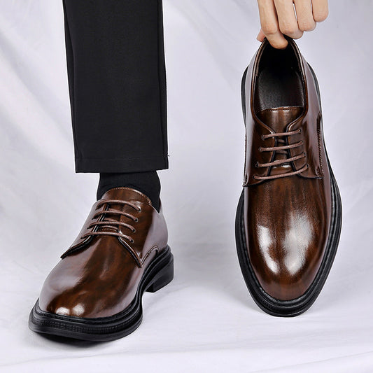 Men's Suit Leather Shoes Autumn And Winter Dress Wedding Groom Lace-up
