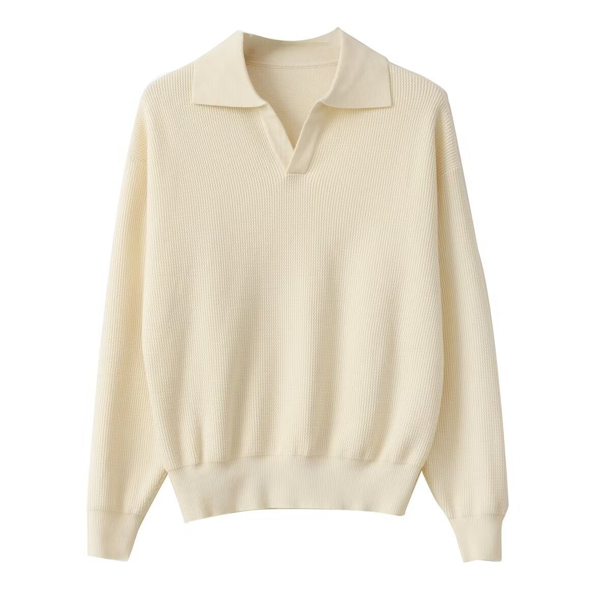 Men's Solid Color Loose Long Sleeves