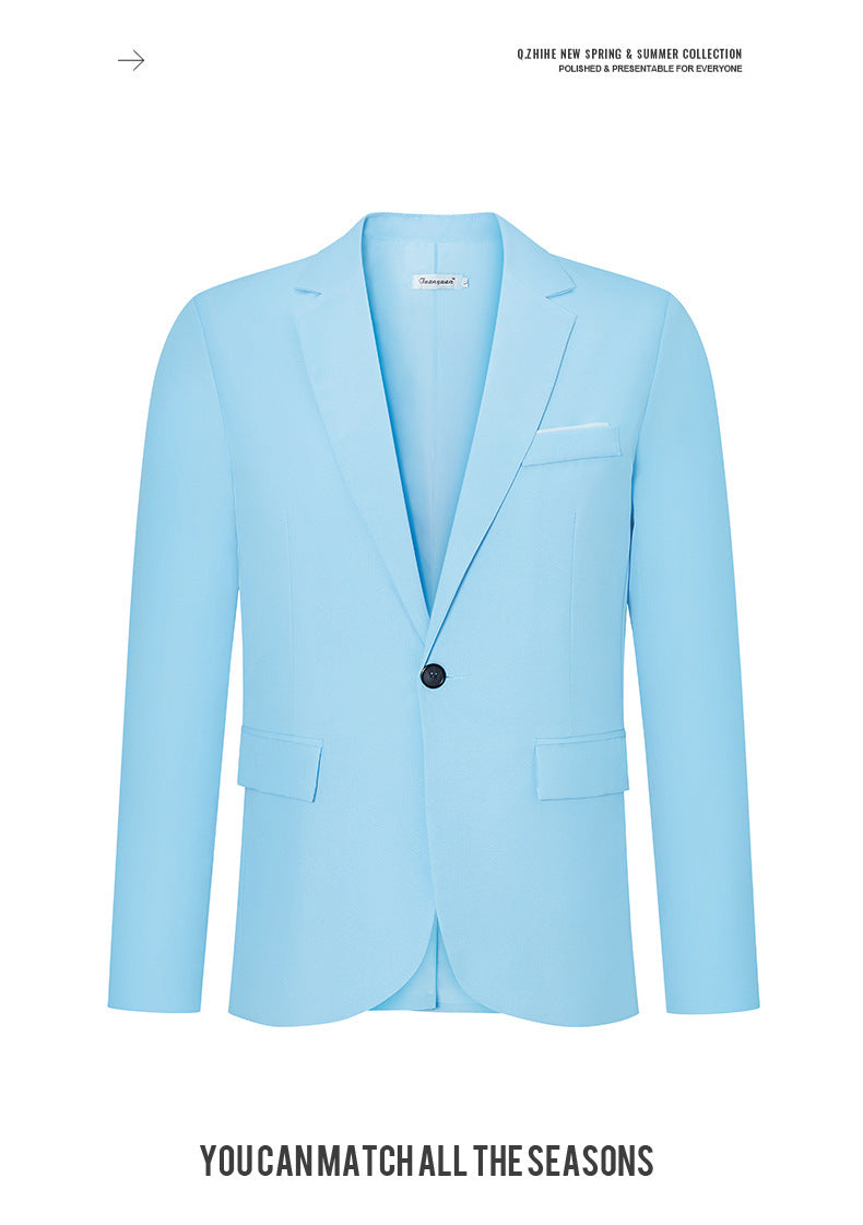 Plus Size Men's Formal Wear Small Business Suit Coat Wedding Dress Casual Slim Fit