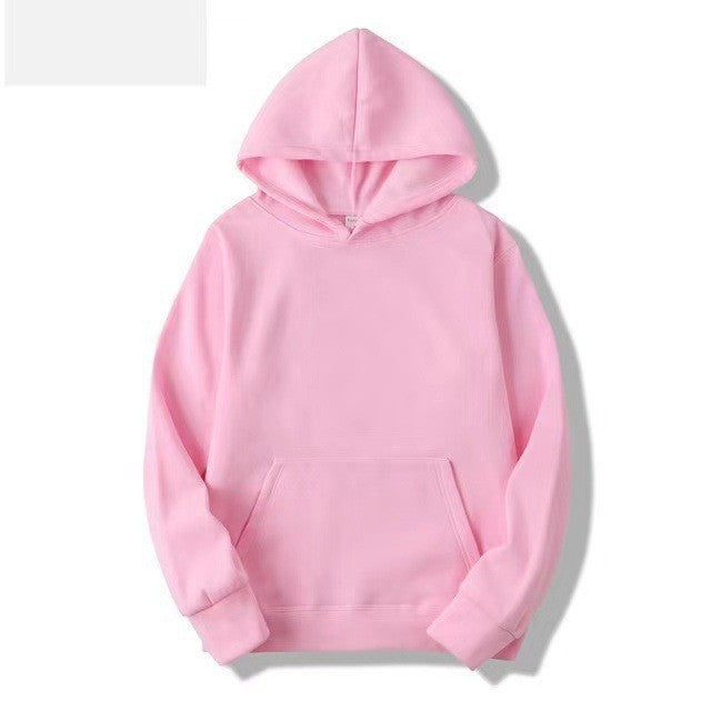 Solid Color Hooded Sweater For Men And Women