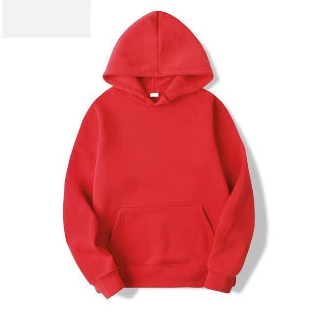 Solid Color Hooded Sweater For Men And Women
