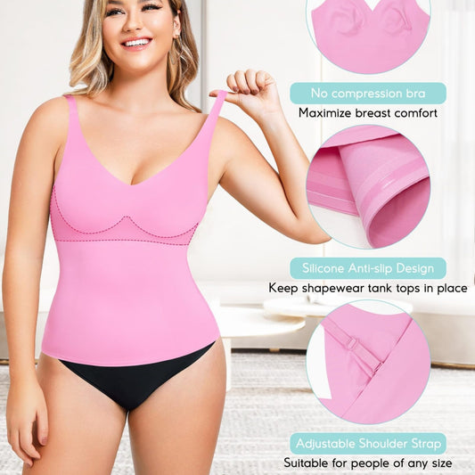 Sling Multicolor Deep V-neck Casual Sports Easy Matching Waisted Belly Shaping Top